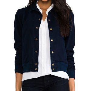Current/Elliott The Varsity Jacket in Navy